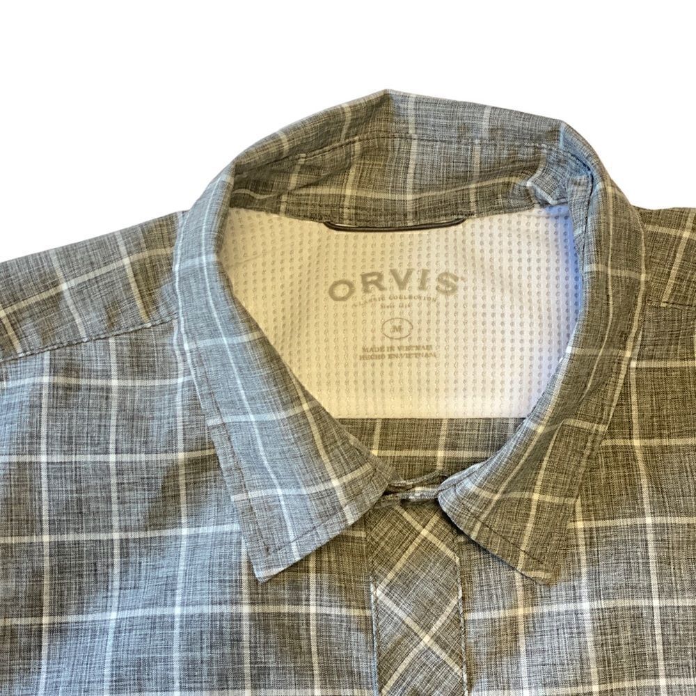Orvis Classic Collection Plaid Tech Button-Up Short Sleeve Shirt - Picture 10 of 11